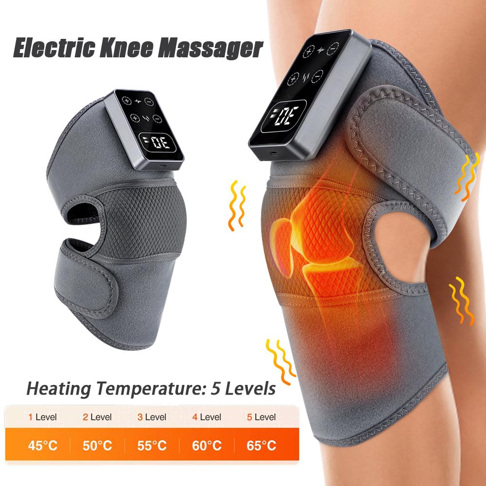 Electric Knee Massager With Heat Vibration Shoulder Elbow Massage Knee Support Massage Health Care Electric Heated Knee Brace