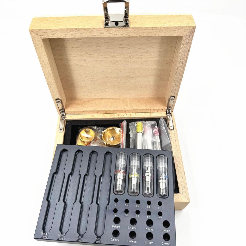 Watch Repair Kit: Jewel Setting Machine, Movement, Hands, Needle Stand, Traceless Pliers