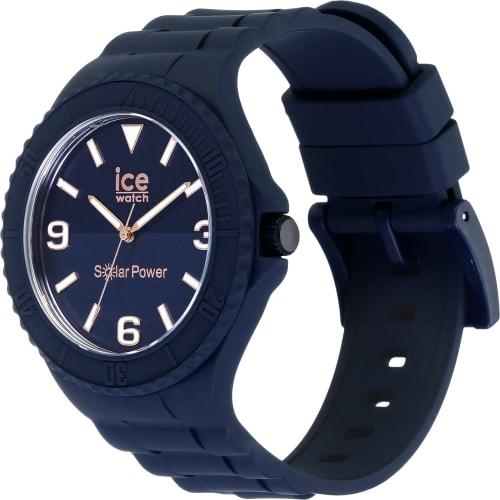 ICE WATCH Men's Solar-Powered Ice Generation Watch with Silicone and Rubber Case, Water Resistant To 10 ATM, Popular Brand, Navy Blue, Limited Edition