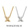 MamacitaSlay Classic 316L Stainless Steel Letter Necklace Waterproof 18K Gold Plated Jewelry Women's Elegant Neck Jewelry Gift