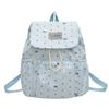 Schoolbag Bow Polka Dot Drawstring Backpack Women's New High-value Cute Student Commuting Schoolbag Leisure Travel Backpack