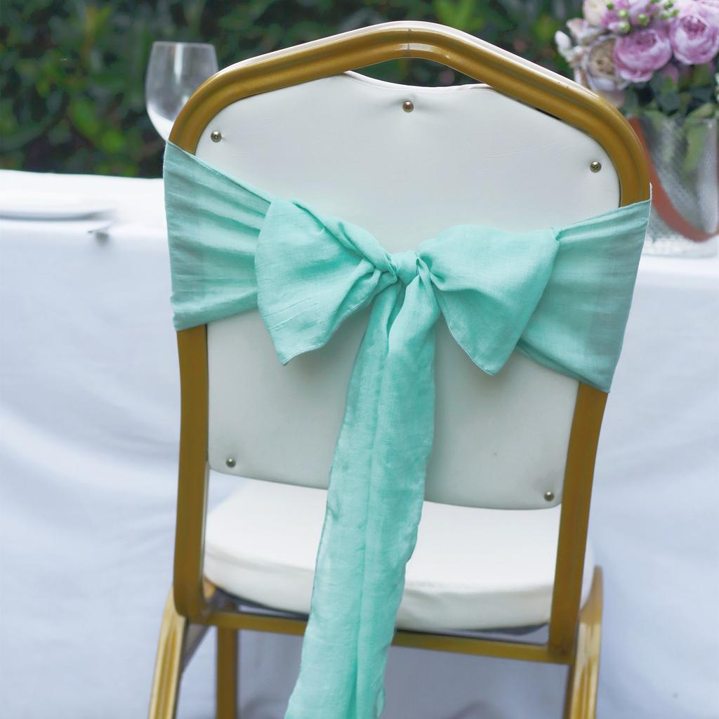 1PC Chair Back Cover Hotel Bow Wedding Decoration Hotel Conference Decoration Restaurant Chair Flower Wedding Banquet Bali Veil