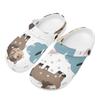Allover Printed EVA Clogs Women Men Ventilated Comfortable Slip On Garden Shoes Beach Pool Bathroom Home Home Slippers Garden Wear