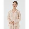Lunaluz Women S Cotton Long Sleeve Collar Neck Two Piece pajamaS 2c 