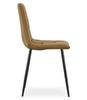 KARA Chair - Brown Velvet / Black Legs X 4