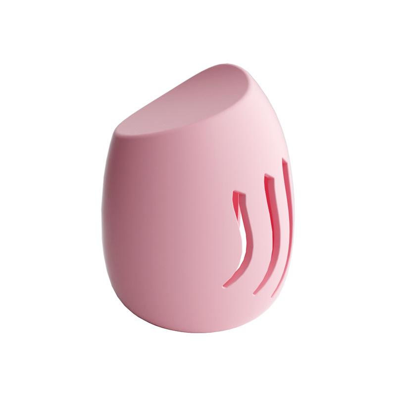 

Силиконовый чехол для хранения Beauty Blender Коробка для хранения бьюти-яйца Пылезащитный портативный дышащий силиконовый защитный чехол розовый