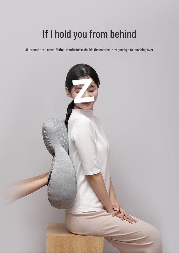 Ergonomic Office Chair Cushion: Backrest, Headrest, Lumbar Support, and Waist Pillow for Kids, Pregnant Women, and Long Sitting Comfort.