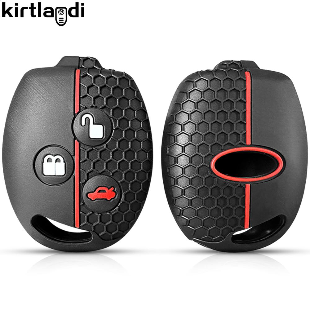 Silicone Remote Key Cover For Ford Fiesta Mk7 Mk5 Mk6 Mondeo Focus 2 Mk2 Transit Ka Fusion C-MAX S-MAX Accessories Car Key Case