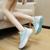 2025 Women's Mesh Sneakers Lightweight Breathable Platform Shoes Fashion Height-enhancing Soft-soled Jogging Shoe Tenis De Mujer