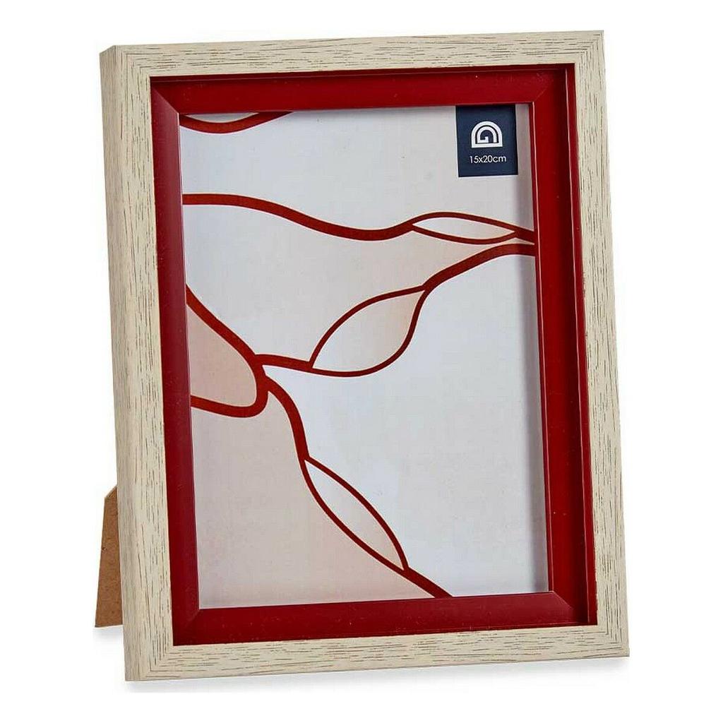 Photo Frame 18.8 X 2 X 24 Cm Crystal Red Wood Brown Plastic (6 Units)