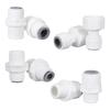 10Pcs Straight RO Water Fitting Male Female Thread 1/4 3/8 Coupling Hose Pipe Connector Water Filter Reverse Osmosis Parts New