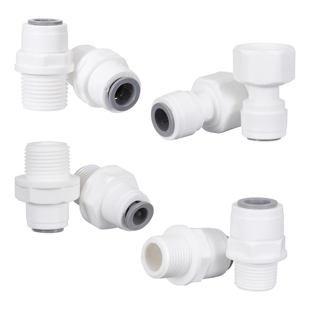 10Pcs Straight RO Water Fitting Male Female Thread 1/4 3/8 Coupling Hose Pipe Connector Water Filter Reverse Osmosis Parts New