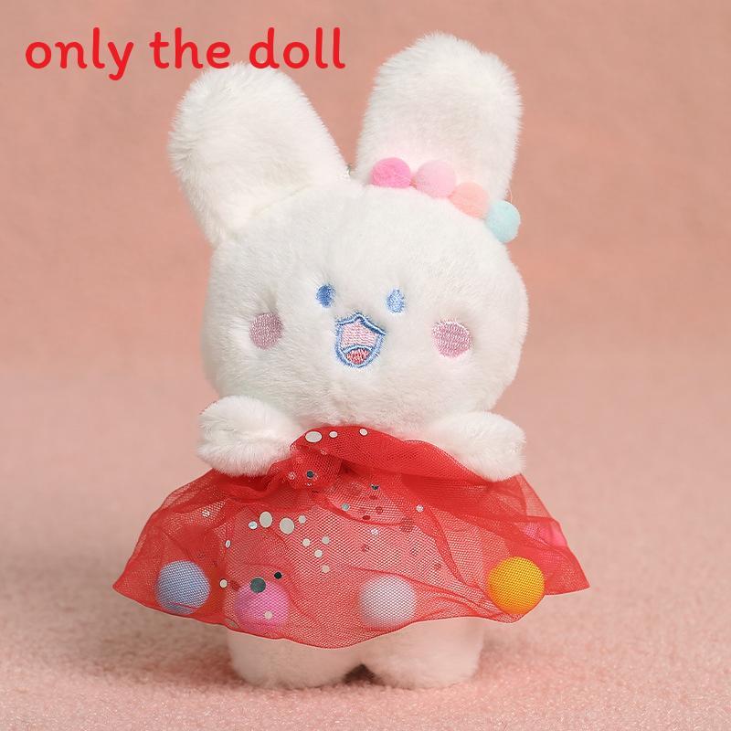 Plush Cat Keychain With Yarn Skirt Decoration For Gift And Decoration