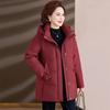 Mid-Aged & Elderly Women's Plus Size Winter Down Jacket - New Style, Thick & Warm Coat for 60s-70s Grandma or Wife.