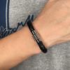 Men Bracelet Black Braided Leather Bracelets Male Bracelets Jewelry