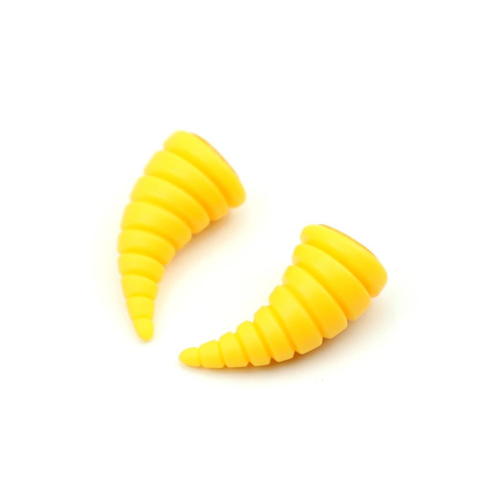 2Pcs Large Size Motorcycle Helmet Decoration Devil Horn Colorful Motorbike Bicycle Decoration Helmet Stickers Accessory