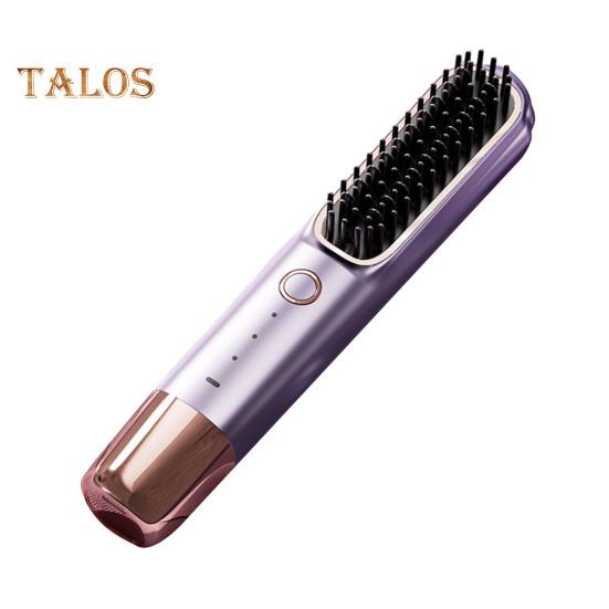 

Беспроводной выпрямитель для волос с защитой от ожогов, 3-скоростной светодиодный дисплей температуры, зарядка через USB, выпрямитель для волос фиолетовый