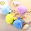 Cute Hairball Keychain PU Decoration Keyring Handbag Waist Pendant Key Chain Ornament Gifts Ring Decorative Accessory
