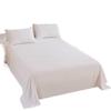 Washed Cotton Soft Bed Sheet - Skin-Friendly, Minimalist Design, Extra Large for Double Bed, All-Seasons, Perfect for Dorms