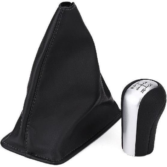 

Keenso Stick Shift Boot Gear Knob,PU Leather Stick Shift Boot Cover for Toyota Corolla 1998-2009