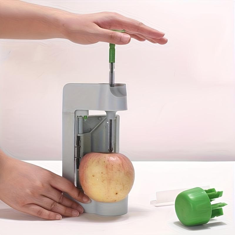 1pc Multi-Functional Kitchen Fruit Slicer and Peeler, Ideal for Cutting Vegetables and Fruits, with Safe Round Blade and Core Remover