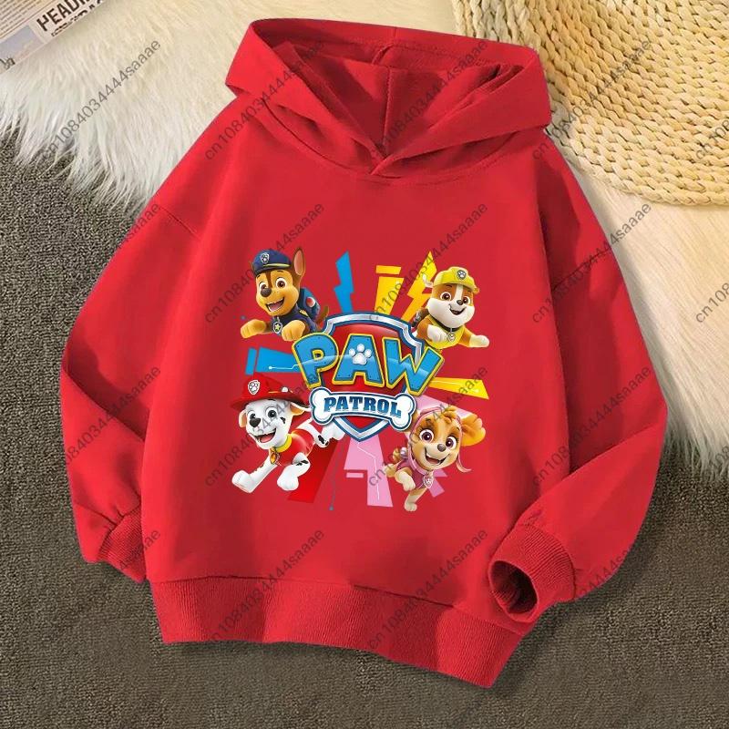 PAW Patrols Cartoon Chase Skye Kids Sweatshirt Printed Hoodie Trendy Long Sleeve Hoodies Girls Tops Clothing Boys Clothes Gifts