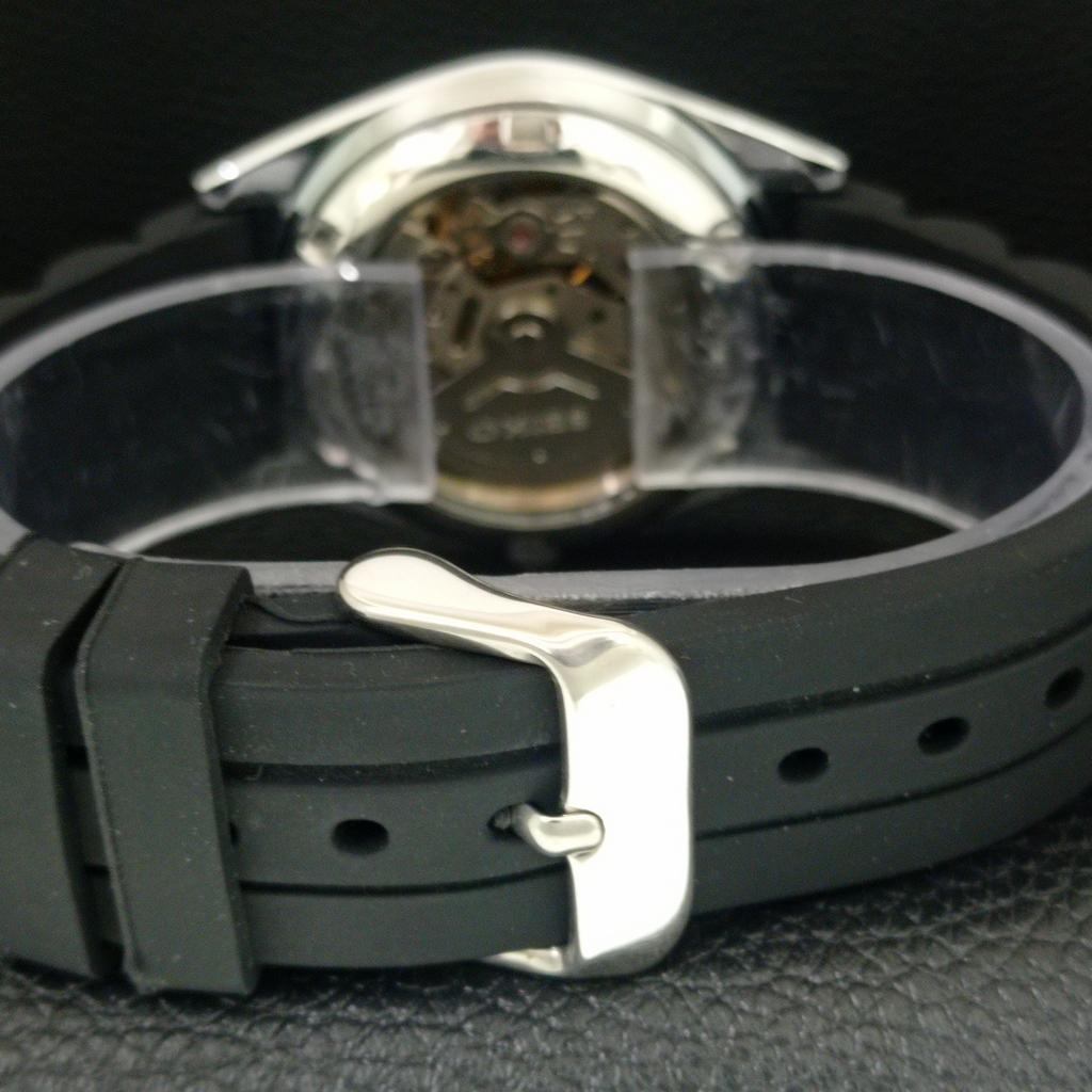 REFURBISHED SEIKO 5 AUTOMATIC 6309A JAPAN MENS VINTAGE BLACK WATCH a442434-1