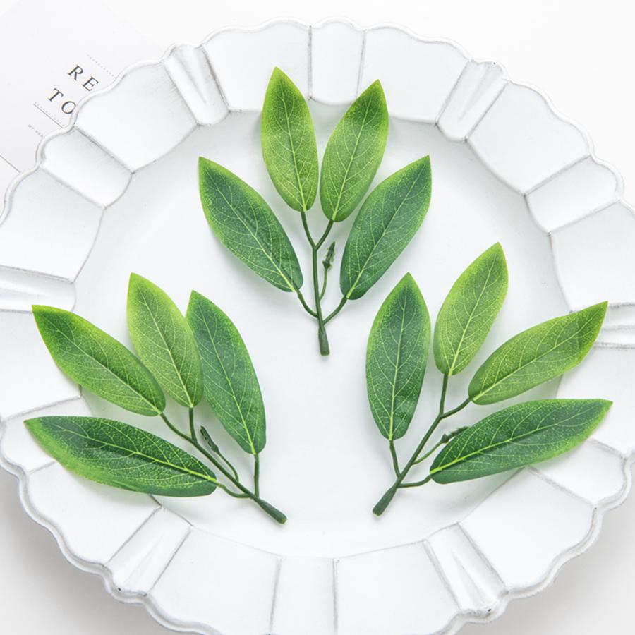 50/100Pcs Silk 4-Leaf Fake Plants Wedding Party Christmas Wreath Photography Props Home Birthday Decor Crafts Artificial Flowers