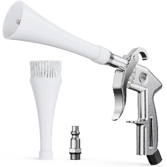 

Tornado Car Cleaning Gun Interior Dryer Air Blow Gun, Automotive Tool Car Detailing Supplies High Pressure Air Gun, Car Detailing Cleaner Kit for Car срібний