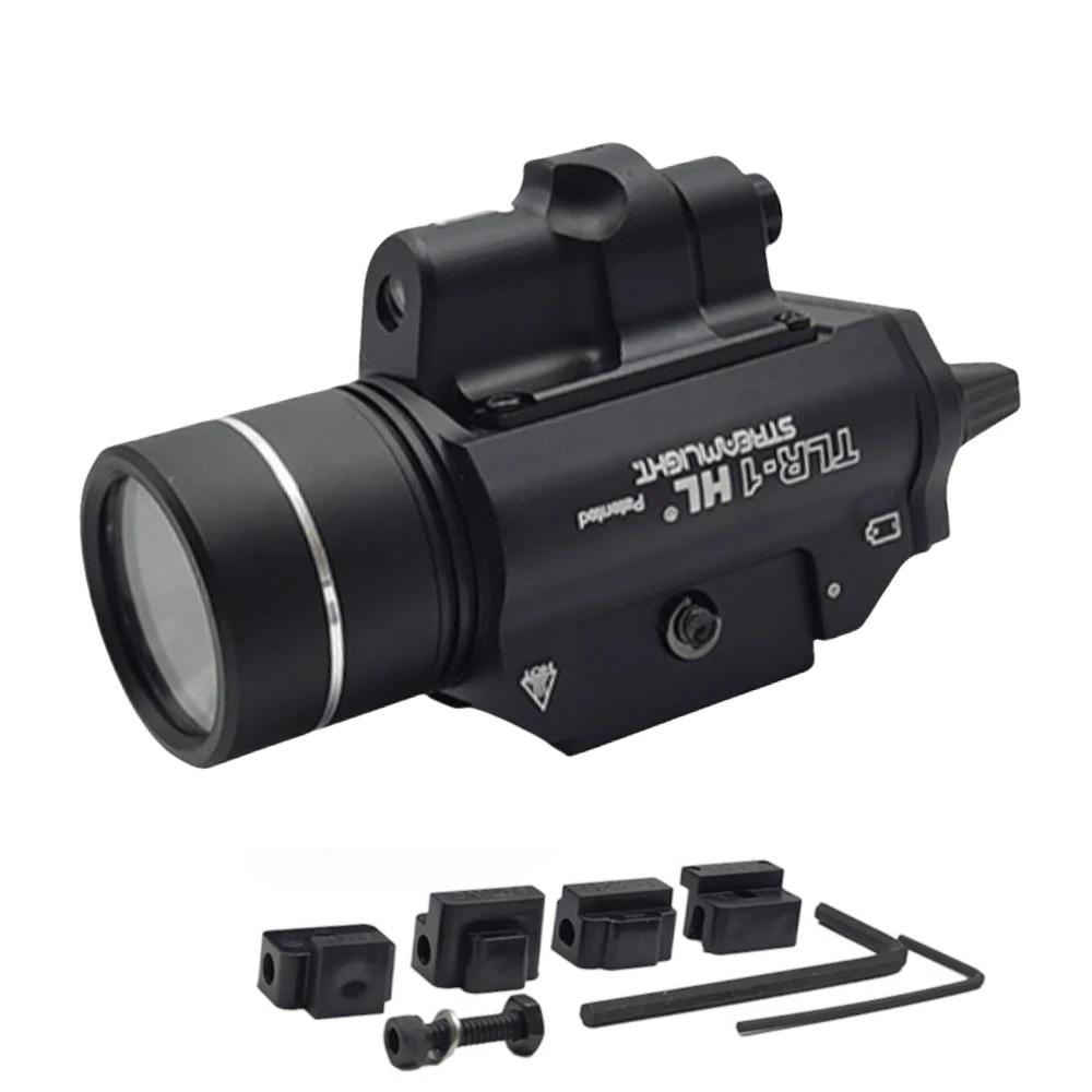Tactical Weapon Flashlight Metal 1000 Lumens TLR1 LED Light 20mm GLOCK 17 Airsoft Rifle TLR7 Scout Torch Hunting Gun Lamp