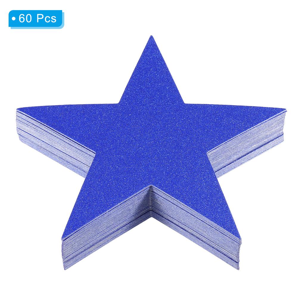 Cutouts Double Printed Paper Glitter Star Confetti Cutouts Cardboard Stars for Bulletin Board Classroom Party 48/60/150pcs