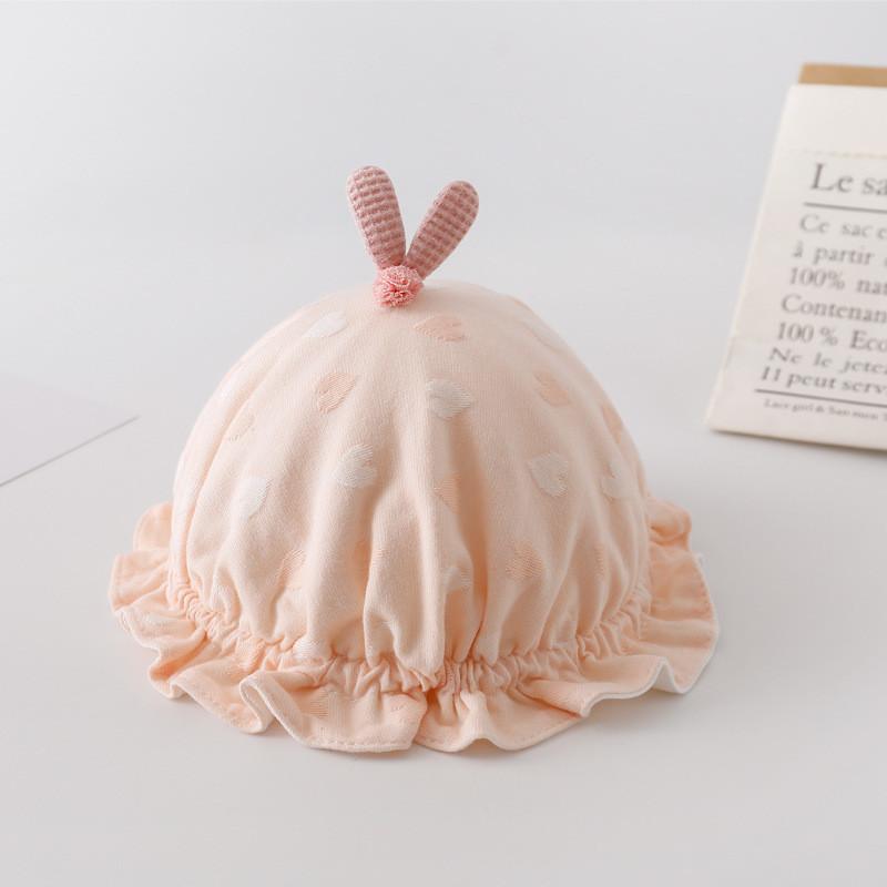 

Stylish Infant Adjustable Cotton Hat In Pink Yellow Blue For 0-12 Months рожевий