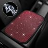 Car Center Console Cover, 12" × 8.66" Diamond Auto Center Console Protectiv Red