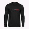 Spring Men's,Men's Letter Printing,Men's Long Sleeve,Trendy Round Neck New Casual T-Shirt