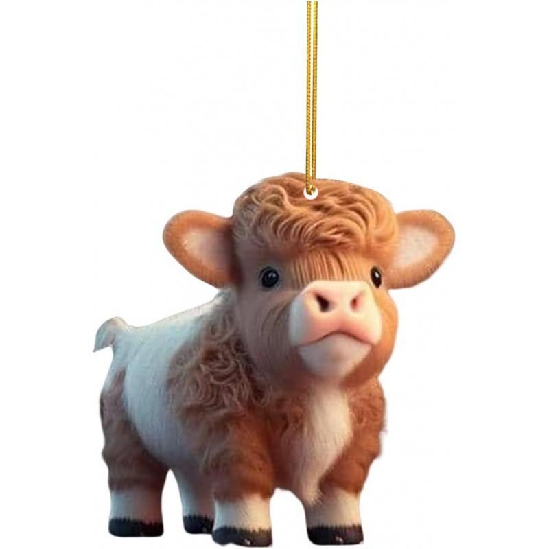 

Cow Whimsical Cartoon Hanging Decoration Set Perfect For Christmas And Home Decor StyleA