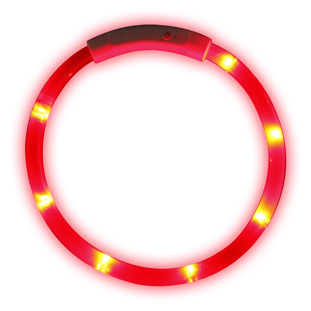 Flashing Glowing Dog Collar LED Dog Collar 3 Glowing Modes USB Rechargeable Bright & High Visibility for Small Medium Large Dogs