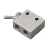 Valves & Manifolds Pneumatic Valve TAC2-31V Rectangle Mechanical Silver Tone Toggle Lever/hold Type 2 Position