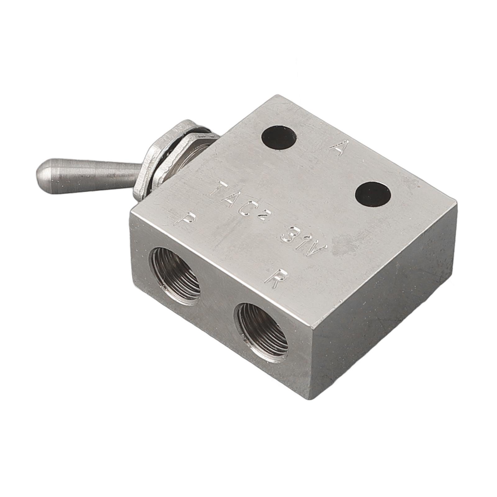 

TAC2 31V Pneumatic Valve Toggle Lever Operation 2 Position 3 Way 3 port NC/NO Suitable for 0 0 9MPa Long lasting Durability China Mainland