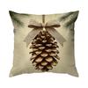 Christmas Pinecone Pillowcase Bedroom Sofa Cushion Cover 100% Polyester Living Room Soft Cushion Pillowcase Home Decor