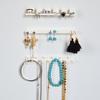 9pcs Adhesive Jewelry Display Hanging Earring Necklace Ring Hanger Holder Packaging organizer Display Rack Sticky Hooks