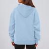 Women's Fashion Casual Solid Color Pocket Long Sleeve Hoodie