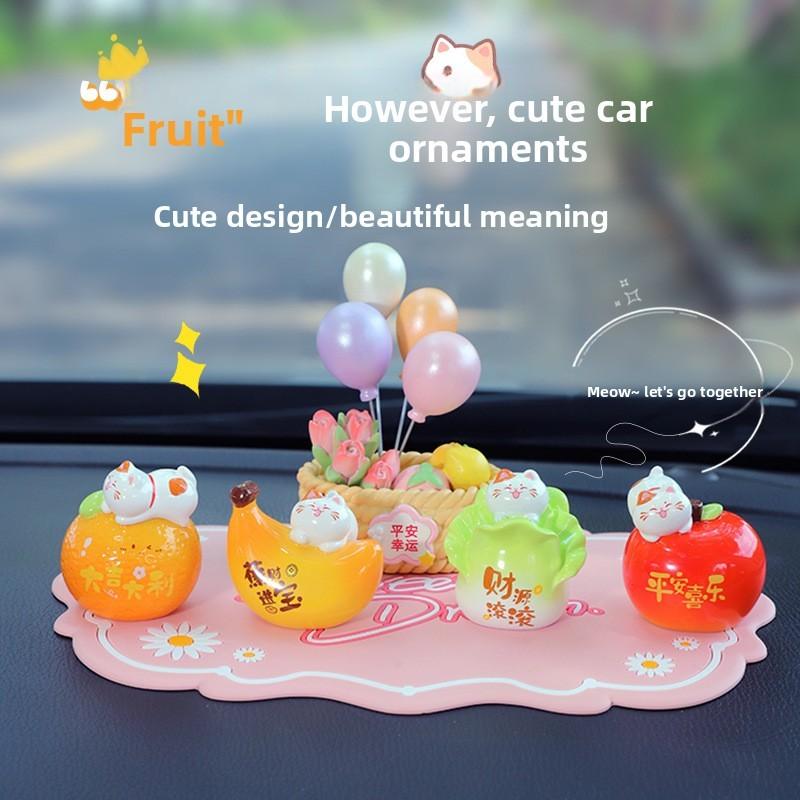 Cats Miniature Car Ornament Resin Creative Car Interior Decor For Gift Giving