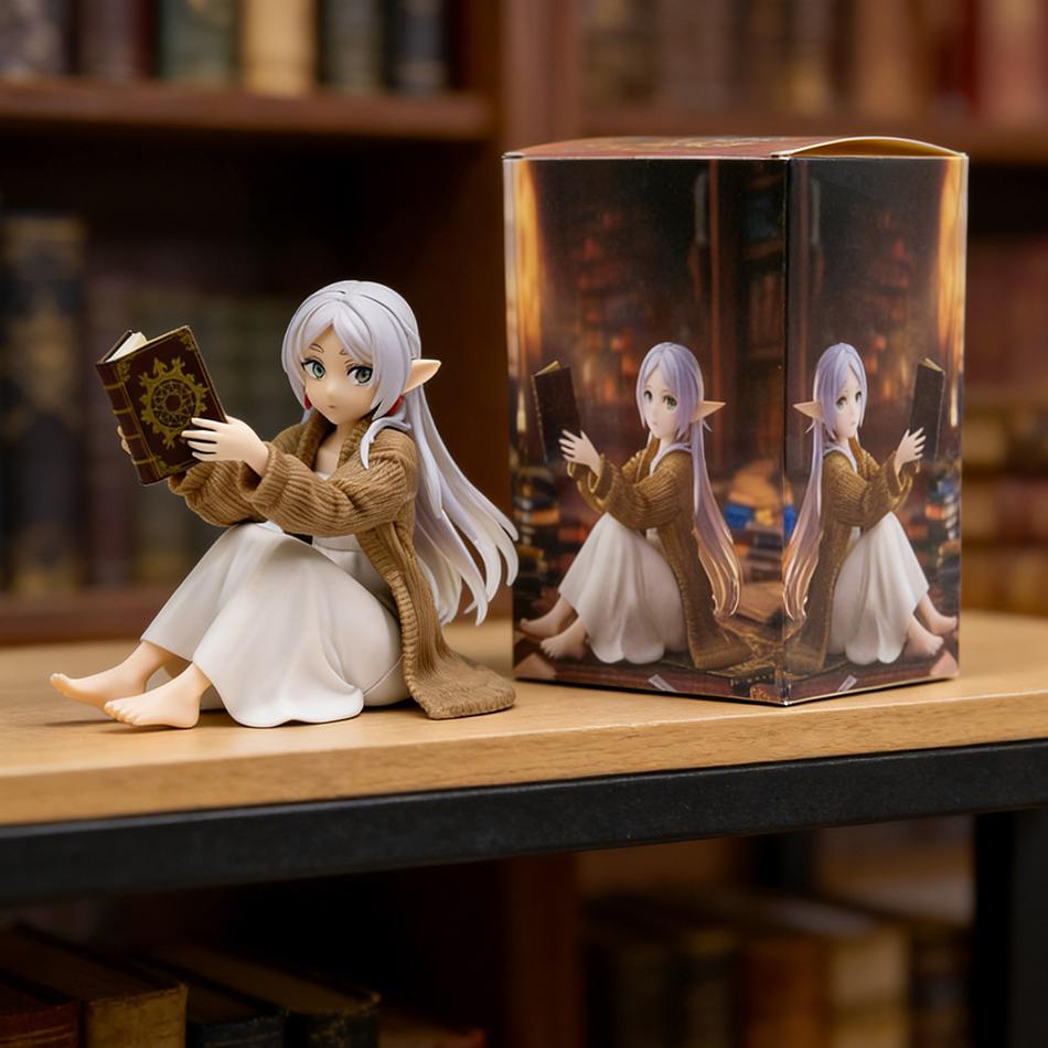 Geschenke Frieren – Jenseits des Endes der Reise Frieren Anime-Figur Schreibtisch Niedlich kein Nachthemd Frieren Action-Figur Figur Modell Puppe Spielzeug