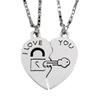 Geometric Alloy Heart Pendant Necklace For Couples And Unisex Summer Fashion