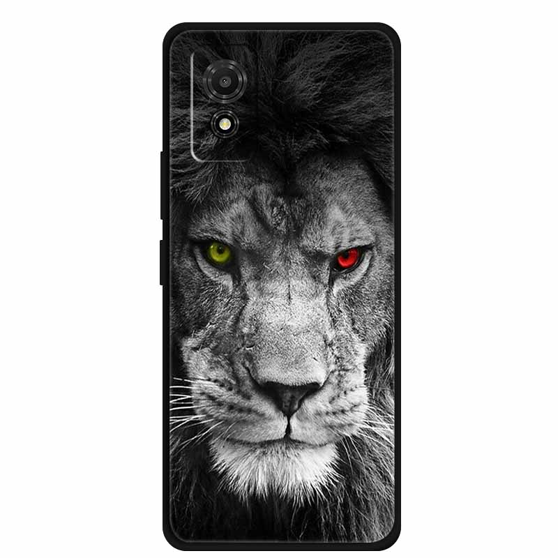 Hülle für TCL 501 Case T433D T433E Tiere Weiches Silikon Handyhülle für TCL 501 2024 Rückseite Schutzhülle Stoßfänger 6,78 Zoll Hülle