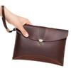 Herren Handtasche Echte Leder Dokumententasche für Herren Herren Leder Clutch Tasche für Handy Mini iPad Umschlagtasche mit Armband Geldbörse