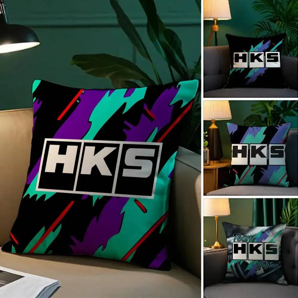 Cool Car H-Hks Pillow Case Plush Fabric Soft Pillowcase Double Sided Print Sofa Cushion Cover Throw