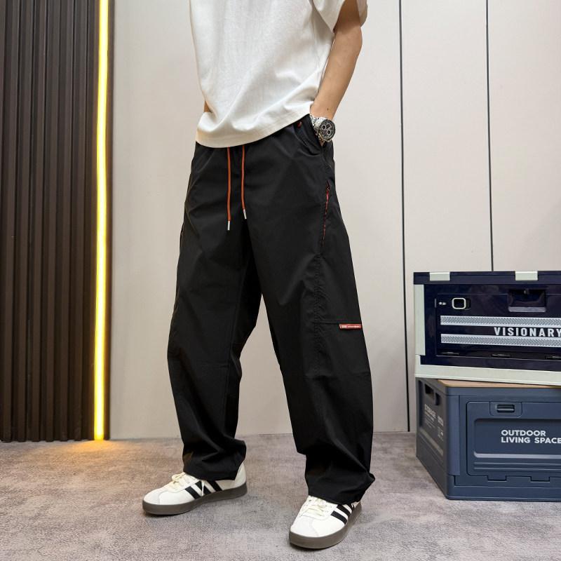 Popular straight sweatpants men's trousers sports casual pants popular summer new thin scimitar quick drying