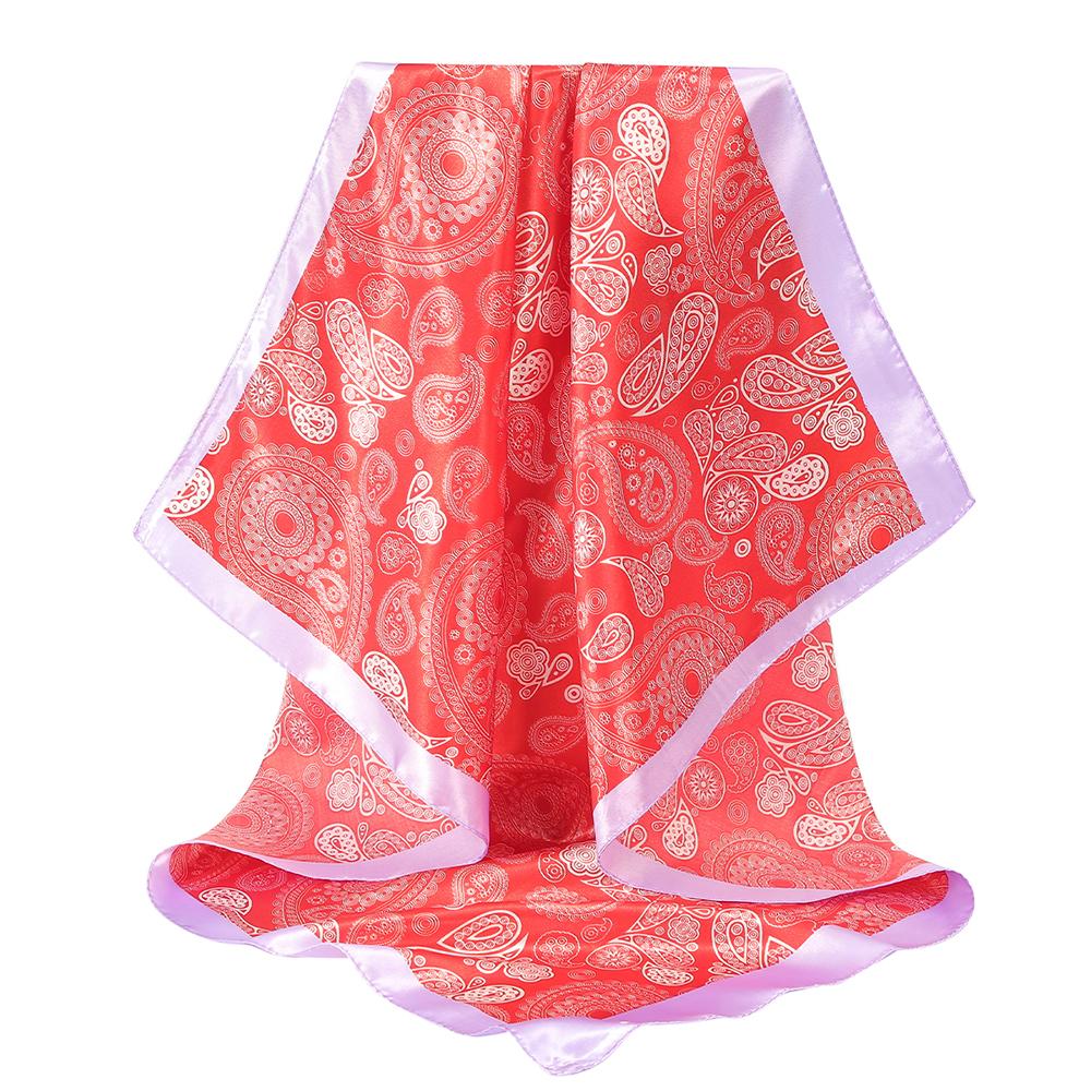 

90*90см Принт Кешью Очень Большой Квадратный Шарф Повязки на Голову для Женщин Повязка для Волос Тюрбан Бандана Повязка на Голову Модные Аксессуары для Волос