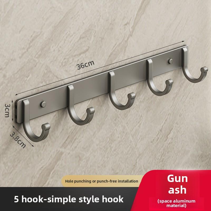 

Настінні гачки без отворів 5Hooks сірий